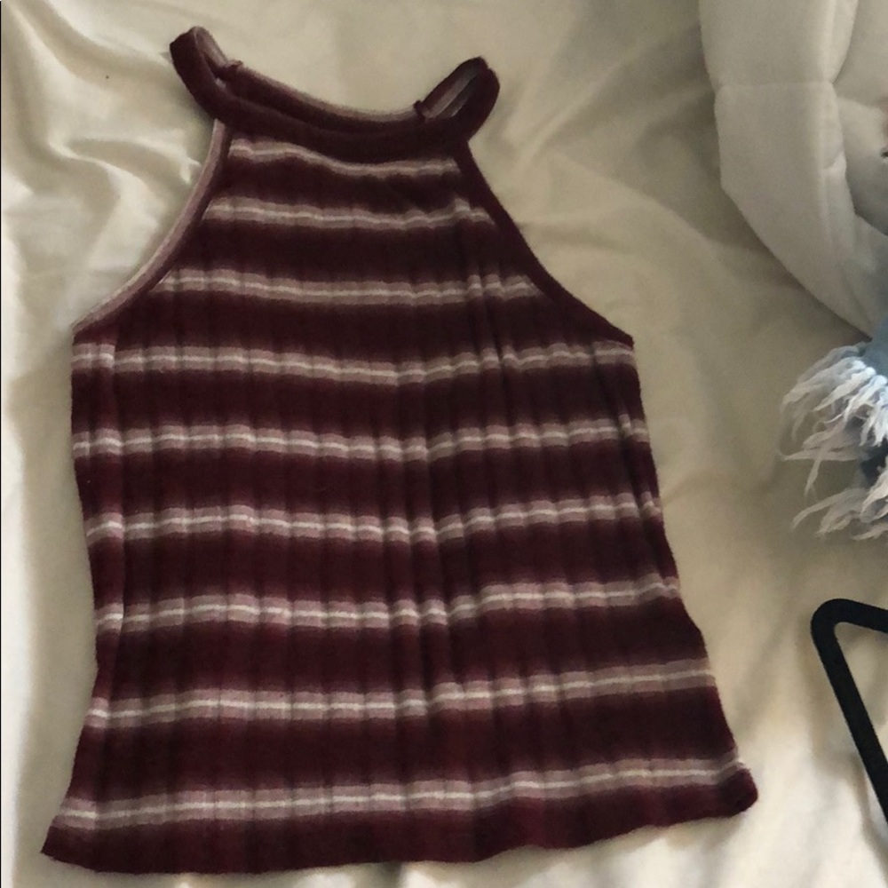 striped crop top